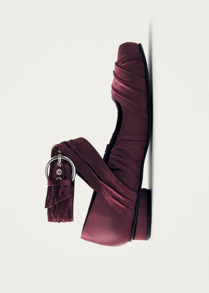 Volant Silky Burgundy Ballet Flats from Alohas