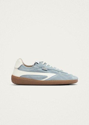 Tb.83 Barefoot Suede Dusty Blue Leather Sneakers from Alohas