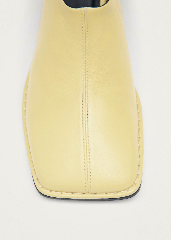 Project Cece | Lex Butter Yellow Leather Mules