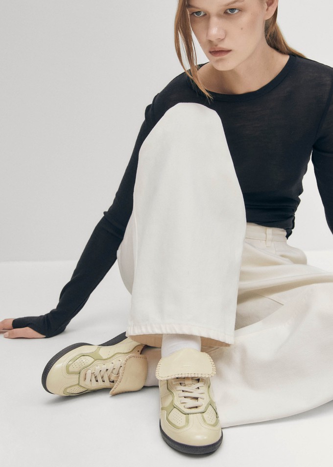 Tb.490 Club Onix Cream Leather Sneakers | ALOHAS