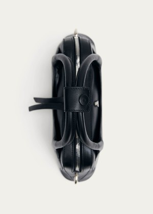 Hilma Mini Black Leather Bag from Alohas