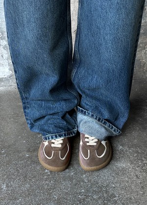 Tb.00 Barefoot Rife Taupe Leather Sneakers from Alohas