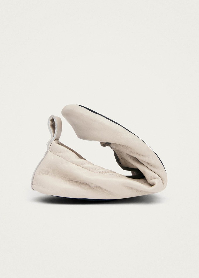 Rosalind Barefoot Cream Leather Ballet Flats from Alohas