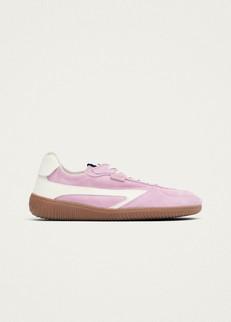Tb.83 Barefoot Suede Pink Leather Sneakers via Alohas