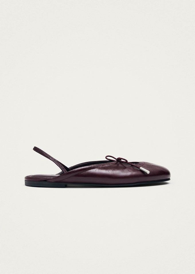 Oli Rift Burgundy Leather Ballet Flats from Alohas