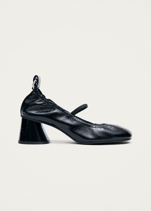 Rhiane Patent Black Leather Pumps from Alohas
