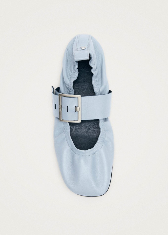 Sarea Blue Leather Ballet Flats from Alohas