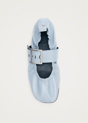 Sarea Blue Leather Ballet Flats from Alohas