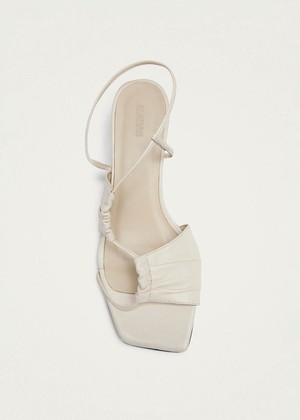 Juniper Cream Leather Sandals from Alohas