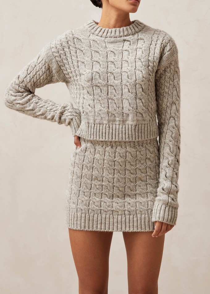 Blossom Gray Tricot Sweater from Alohas