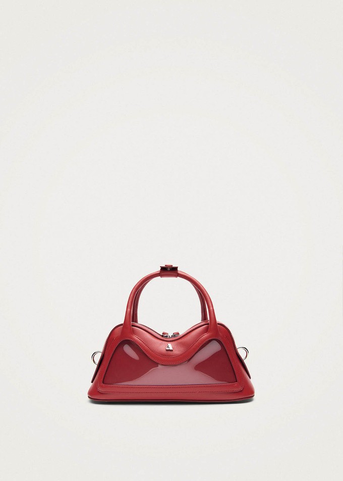 Hilma Mini Vinyl Red Leather Bag from Alohas