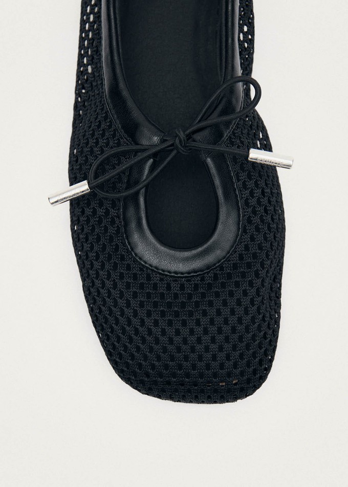 Rosalind Mesh Black Ballet Flats from Alohas