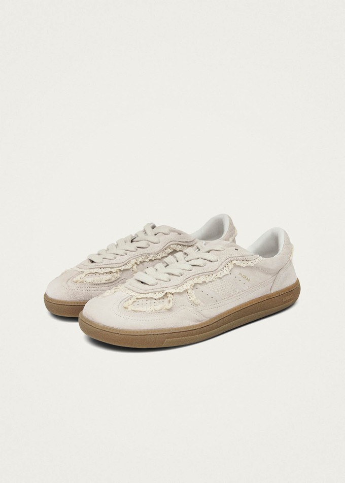 Tb.00 Barefoot Crochet Cream Leather Sneakers from Alohas