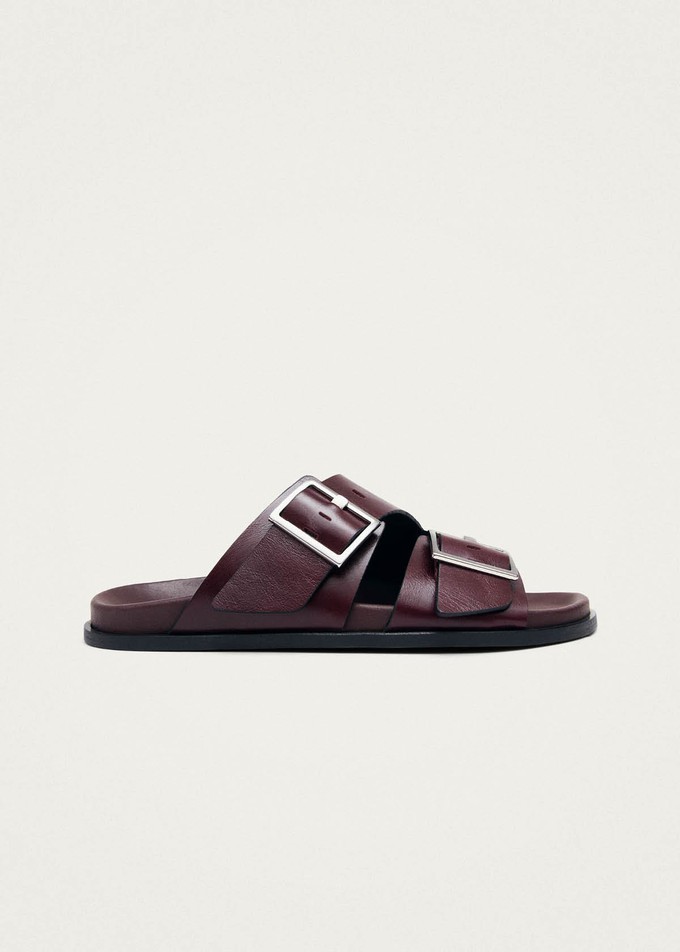 Alba Rift Burgundy Leather Sandals from Alohas