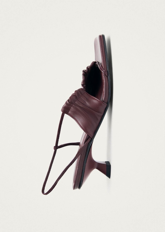Juniper Burgundy Leather Sandals from Alohas