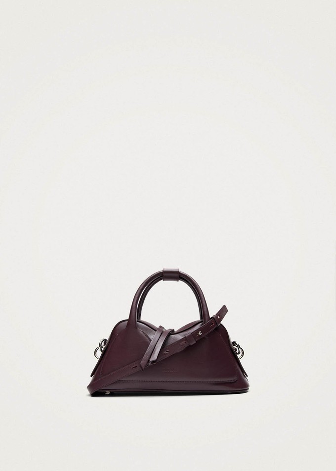Hilma Mini Vinyl Burgundy Leather Bag from Alohas