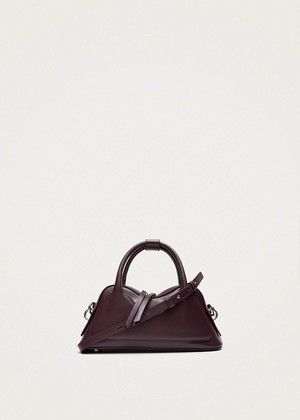 Hilma Mini Vinyl Burgundy Leather Bag from Alohas