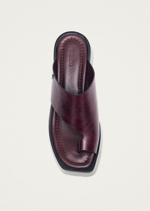 Nova Rift Burgundy Leather Sandals from Alohas