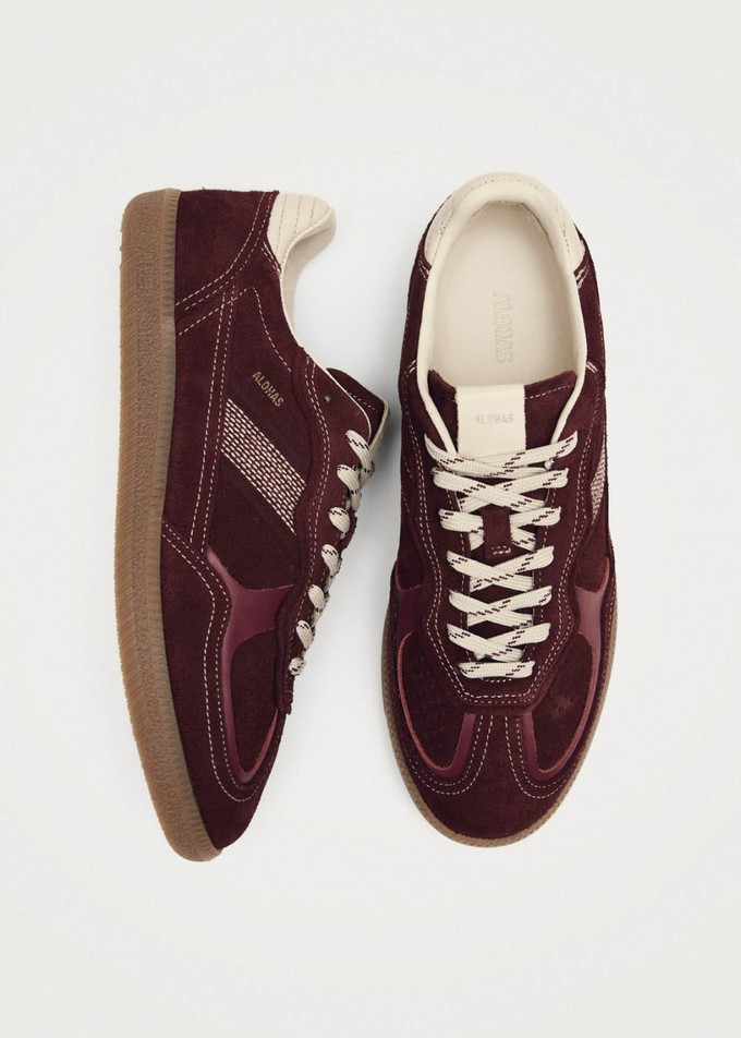Tb.490 Rife Burgundy Cream Leather Sneakers from Alohas