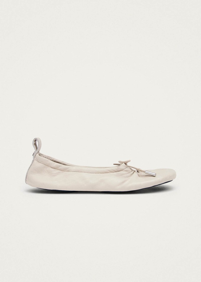 Rosalind Barefoot Cream Leather Ballet Flats from Alohas