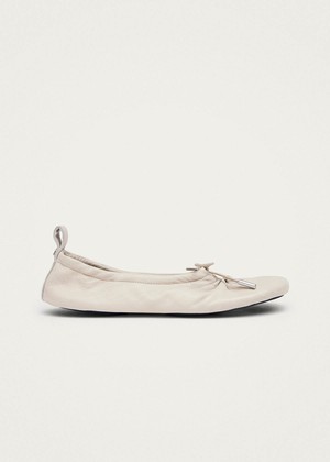Rosalind Barefoot Cream Leather Ballet Flats from Alohas