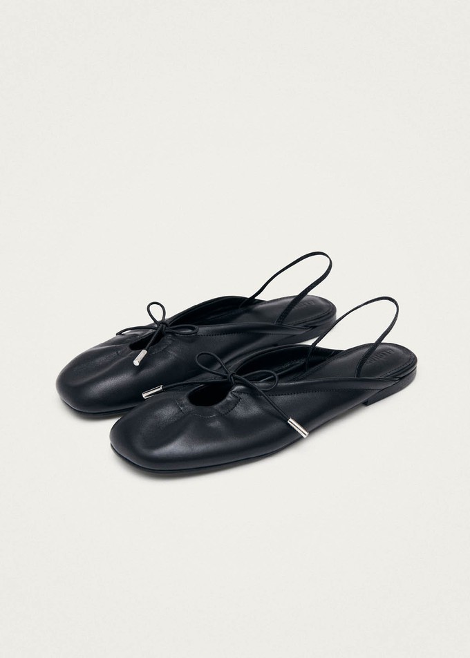 Oli Black Leather Ballet Flats from Alohas