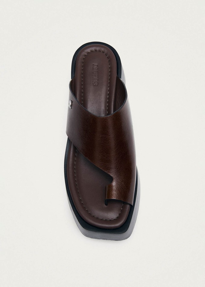 Nova Rift Brown Leather Sandals from Alohas