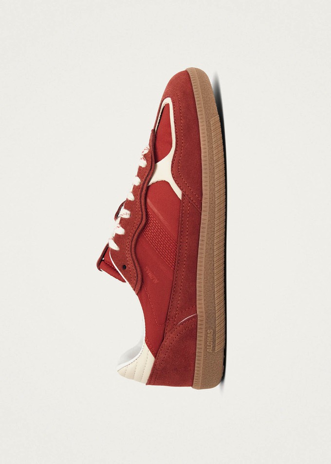 Project Cece | Tb.490 Rife Sheen Red Leather Sneakers