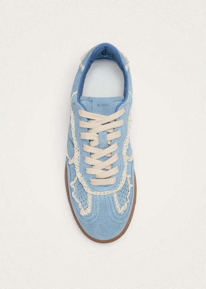 Tb.490 Crochet Blue Leather Sneakers from Alohas