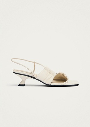 Juniper Cream Leather Sandals from Alohas