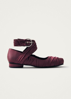 Volant Silky Burgundy Ballet Flats from Alohas