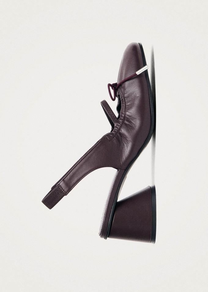 Marly Burgundy Leather Pumps from Alohas