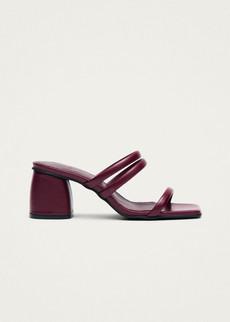 Indiana Bare Burgundy Leather Sandals via Alohas