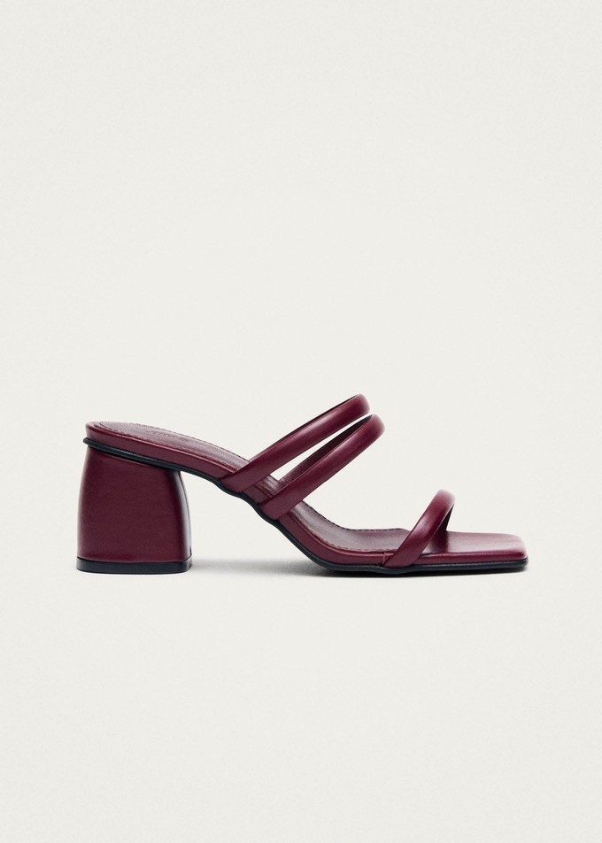 Indiana Bare Burgundy Leather Sandals from Alohas