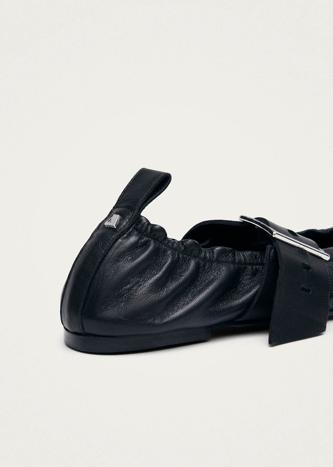Sarea Black Leather Ballet Flats from Alohas