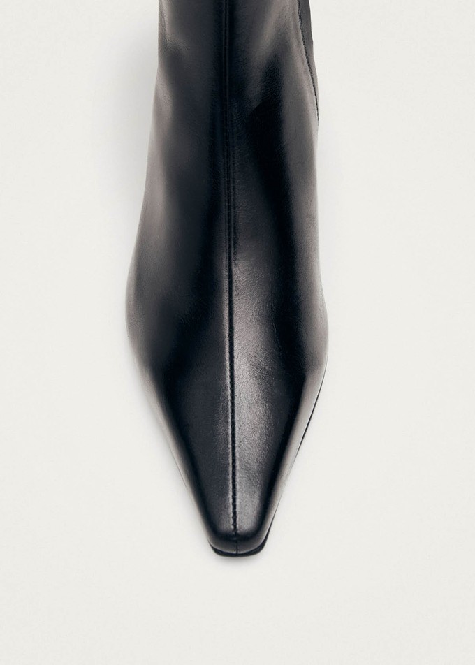 Ambar Rift Black Leather Ankle Boots from Alohas