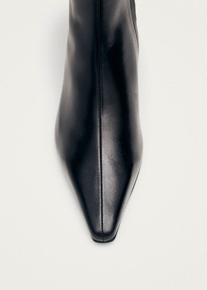 Ambar Rift Black Leather Ankle Boots from Alohas