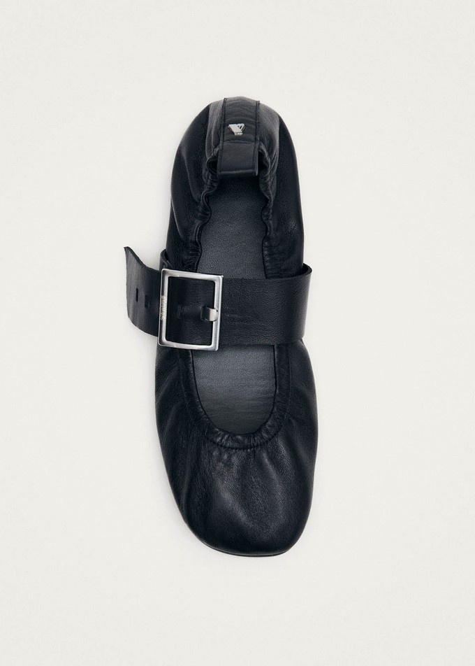 Sarea Black Leather Ballet Flats from Alohas