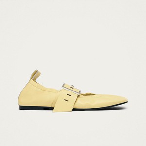 Sarea Vanilla Leather Ballet Flats from Alohas