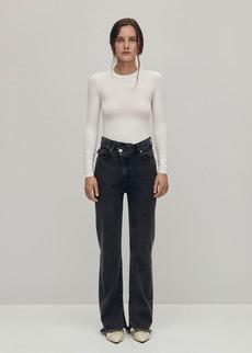 Kansas Black Denim Pants via Alohas