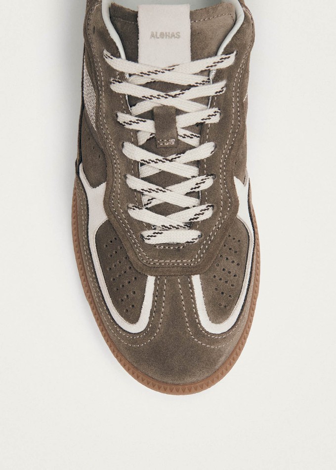 Tb.490 Rife Taupe Leather Sneakers from Alohas