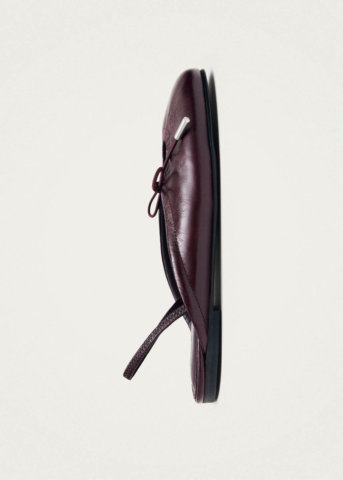 Oli Rift Burgundy Leather Ballet Flats from Alohas