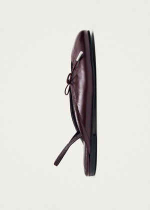 Oli Rift Burgundy Leather Ballet Flats from Alohas