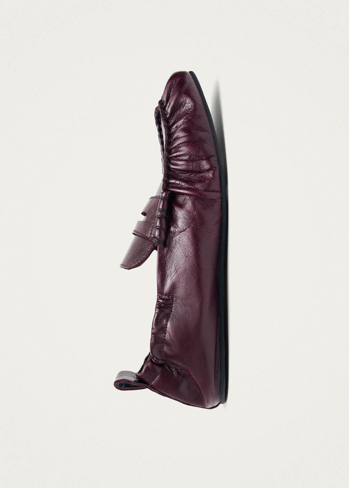 Sage Burgundy Leather Loafers from Alohas