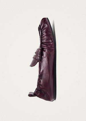 Sage Burgundy Leather Loafers from Alohas