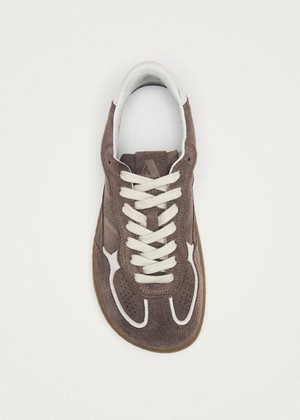 Tb.00 Barefoot Rife Taupe Leather Sneakers from Alohas