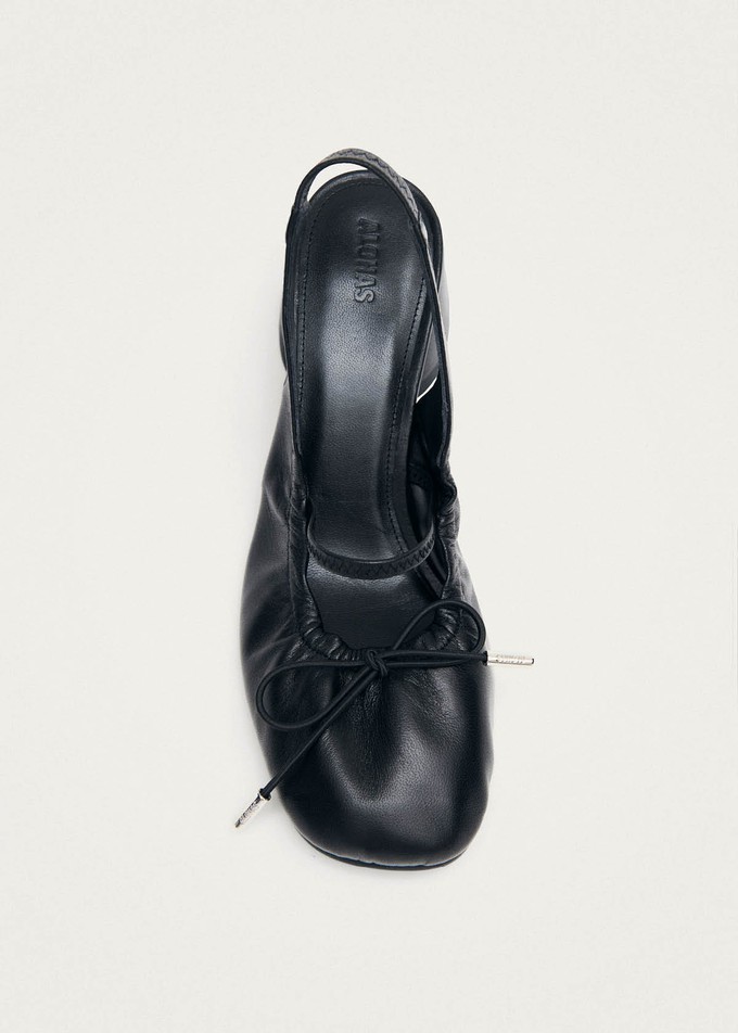 Marly Black Leather Pumps from Alohas