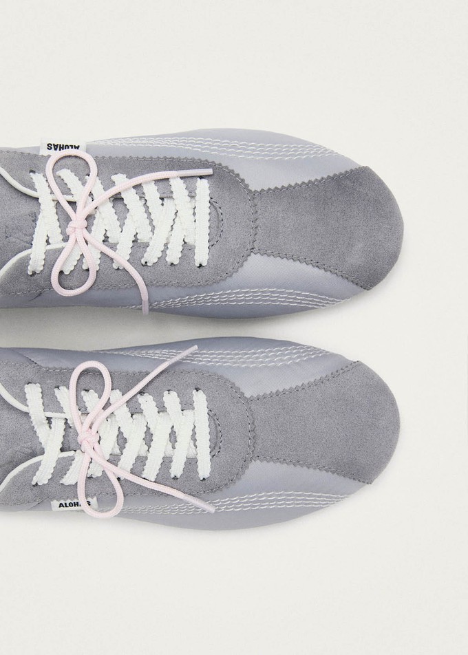 Tb.267 Welle Nylon Pale Blue Leather Sneakers from Alohas