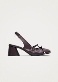 Marly Burgundy Leather Pumps via Alohas