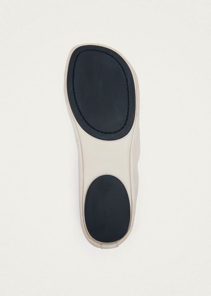 Rosalind Barefoot Cream Leather Ballet Flats from Alohas